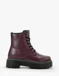 Bota militar granate