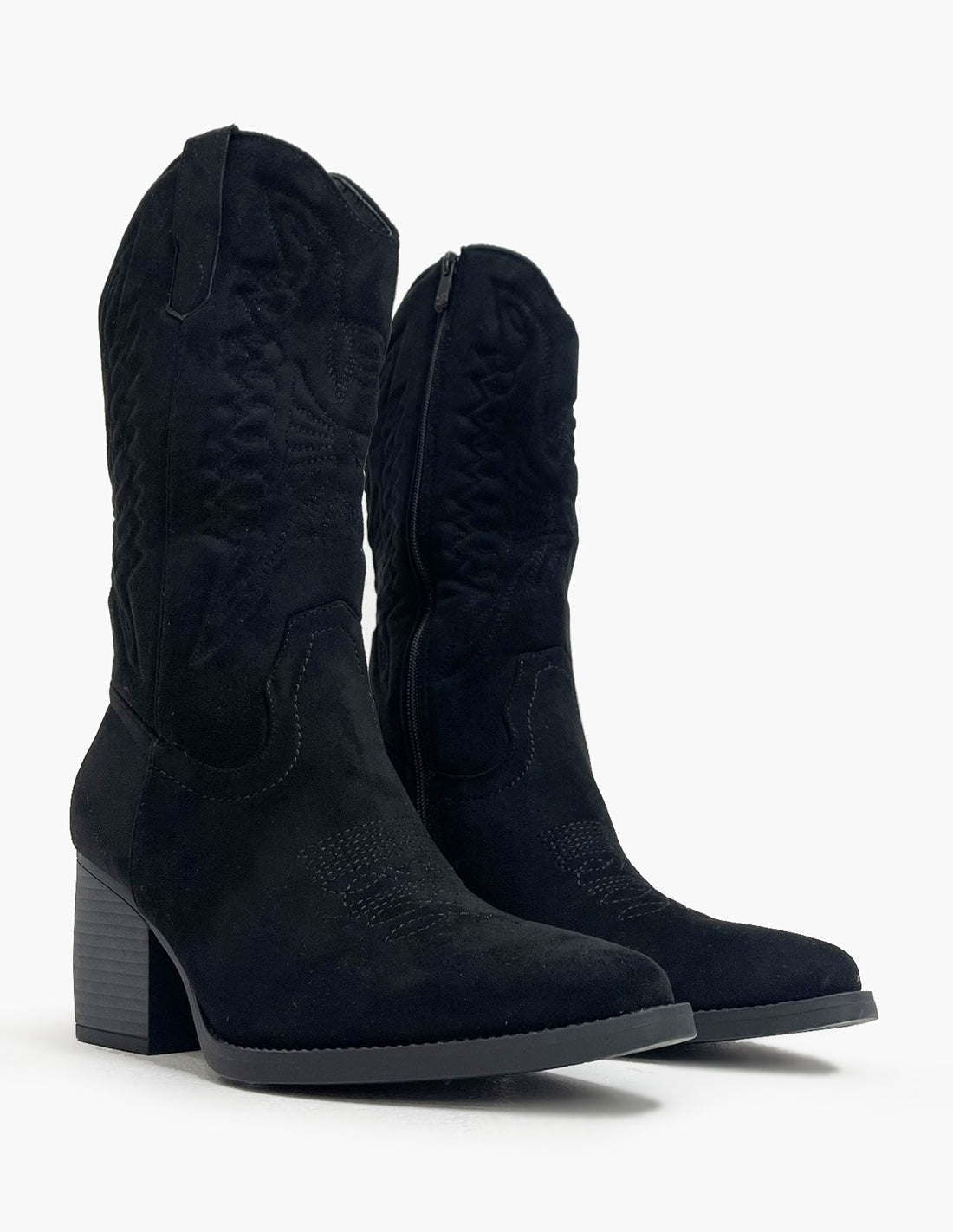 Botas Negras Mujer - Estilo Cowboy