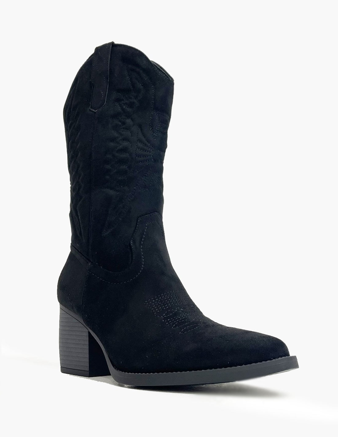 Botas Negras Mujer - Estilo Cowboy