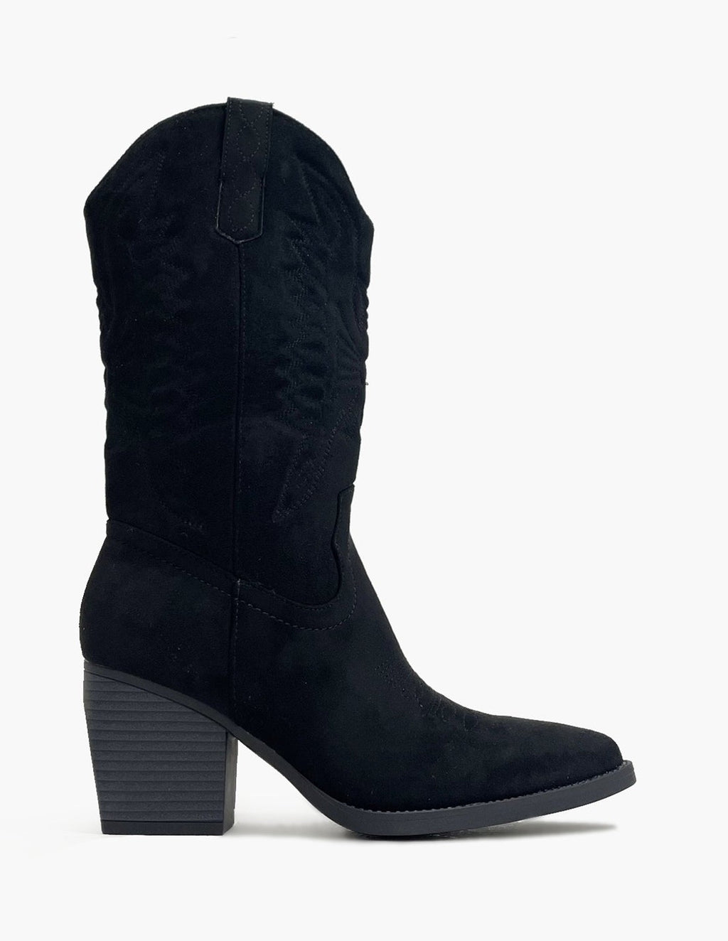 Botas Negras Mujer - Estilo Cowboy