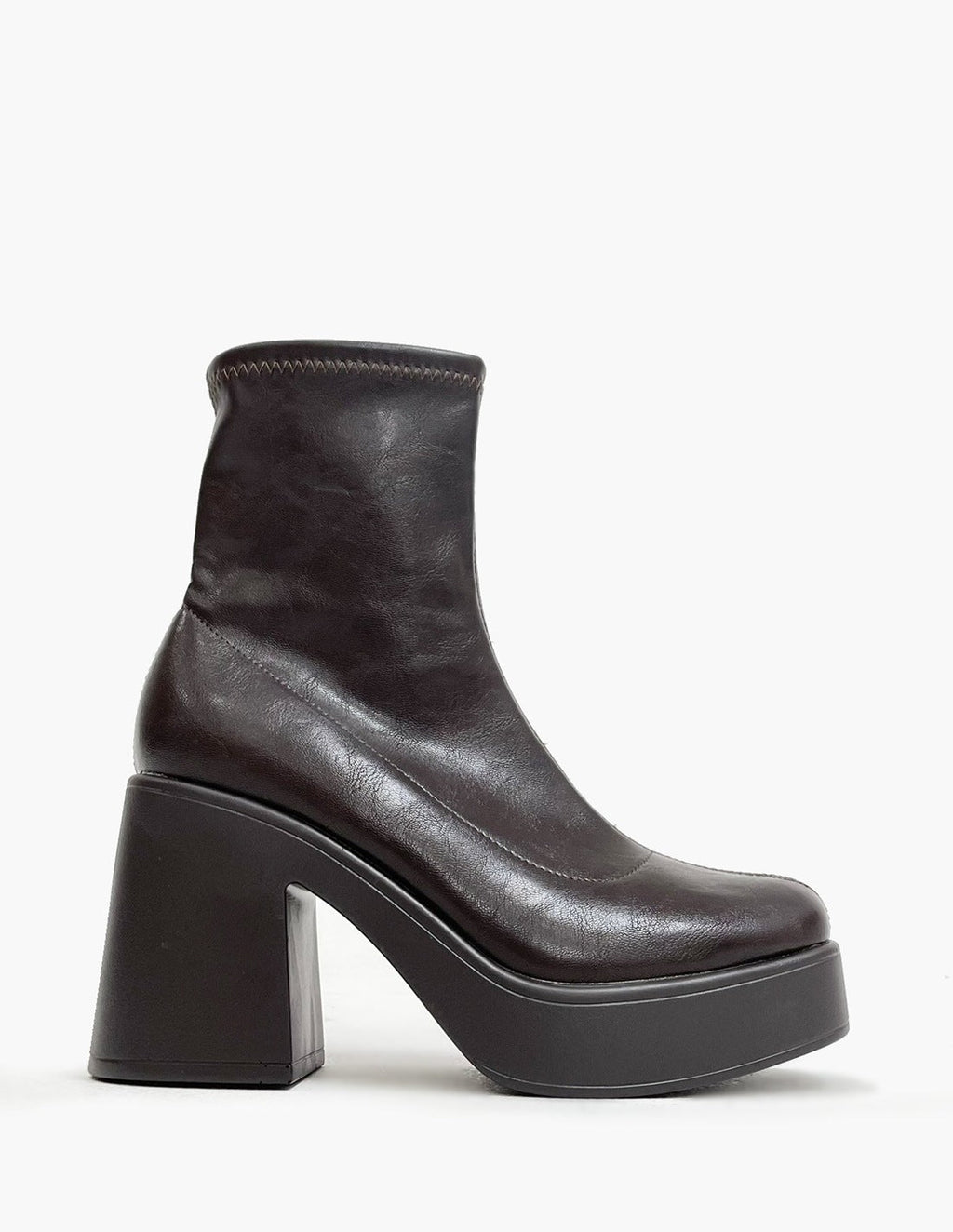 Botines Polipiel Marrón Chocolate