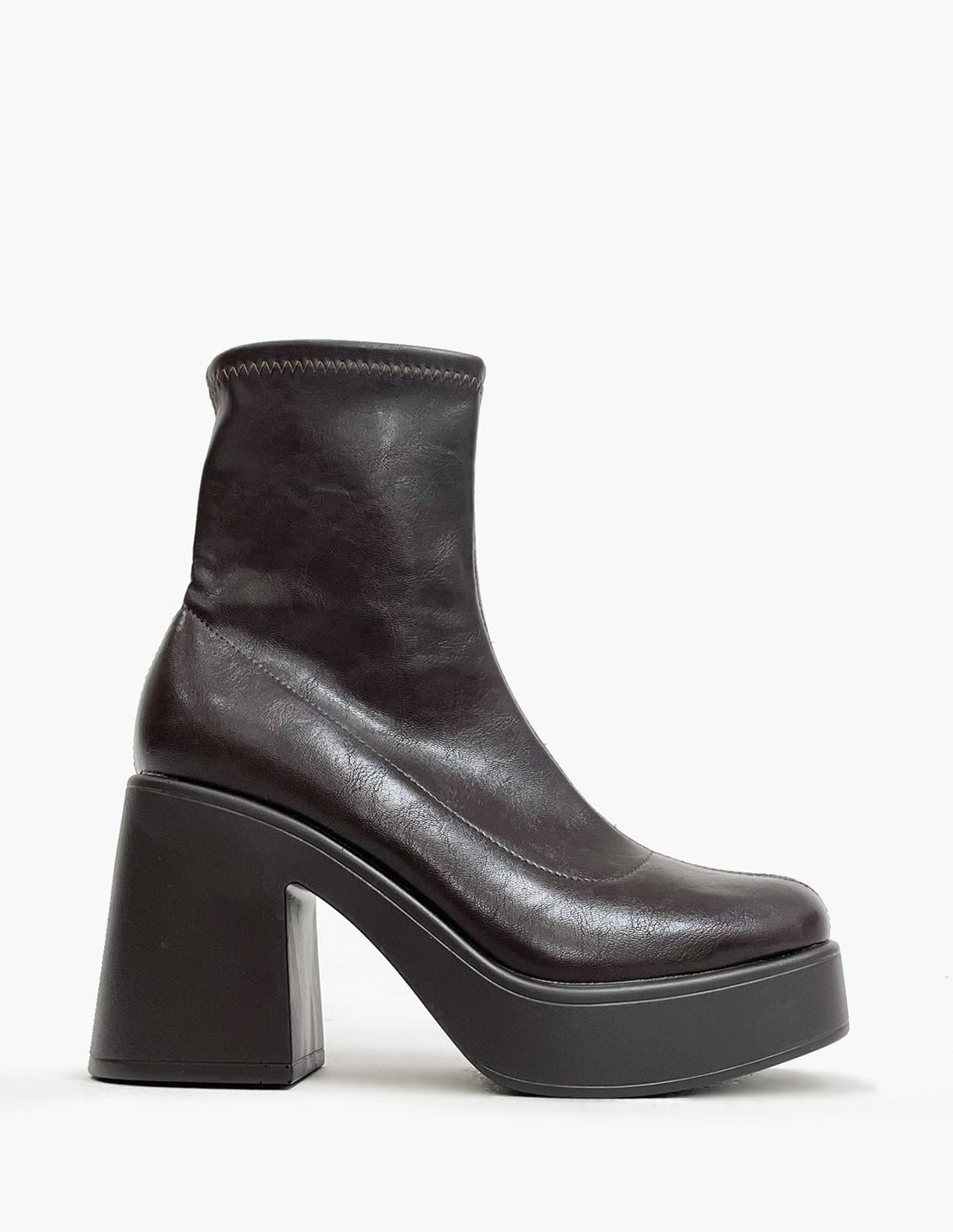 Botines Polipiel Marrón Chocolate