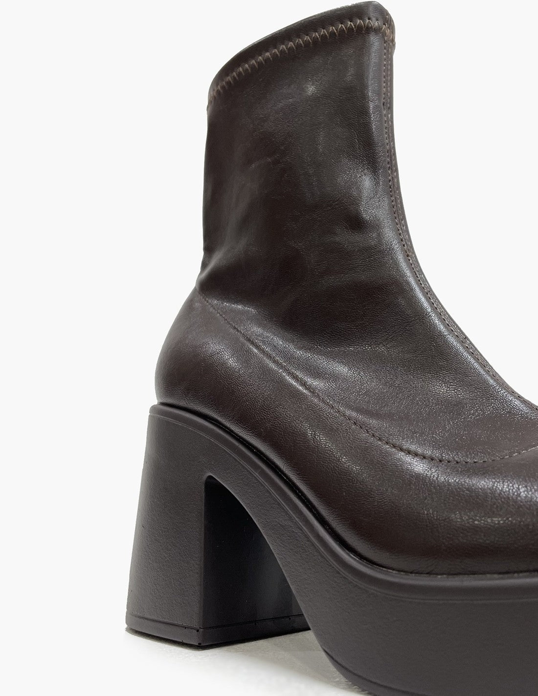 Botines Polipiel Marrón Chocolate