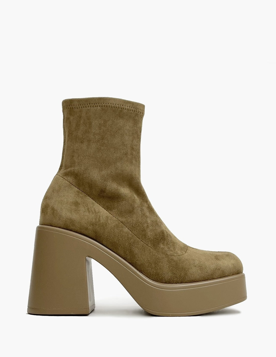 Botines Taupe de Antelina Mujer