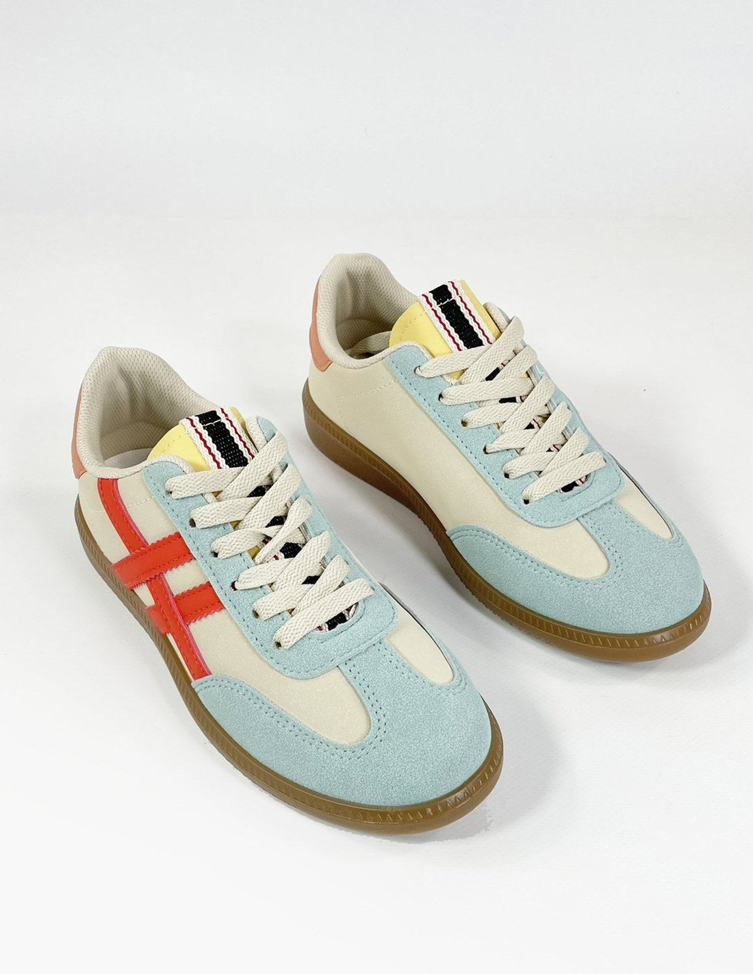 Deportivas multicolor Mujer - Lineas naranjas