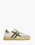 Deportivas retro beige y verde
