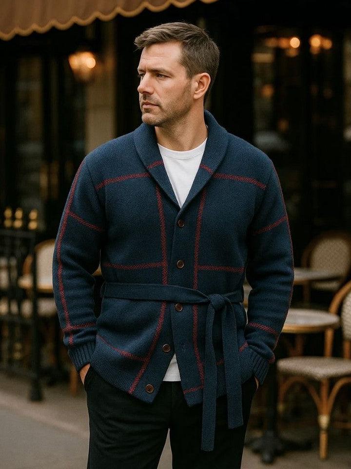 Rom™ | Chaqueta de punto con cinturón