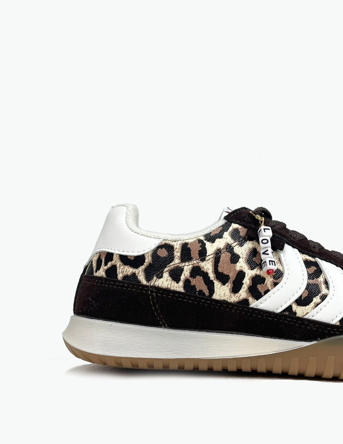 Zapatillas Casual Leopardo y Antelina Negra