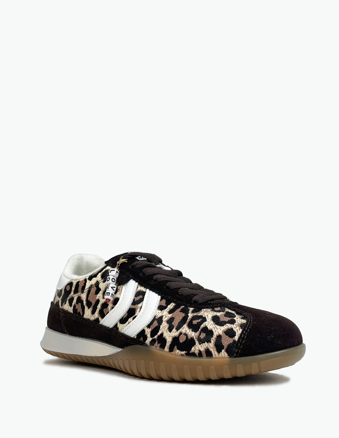 Zapatillas Casual Leopardo y Antelina Negra