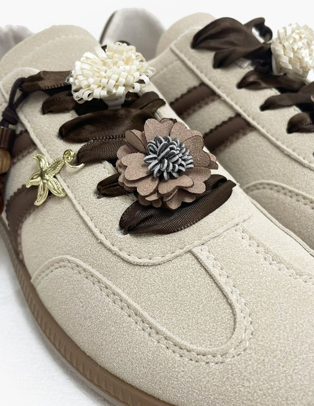 Zapatillas Deportivas Beige Mujer