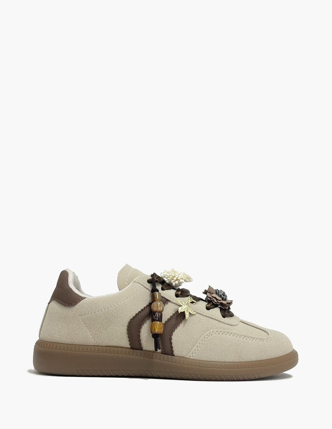 Zapatillas Deportivas Beige Mujer
