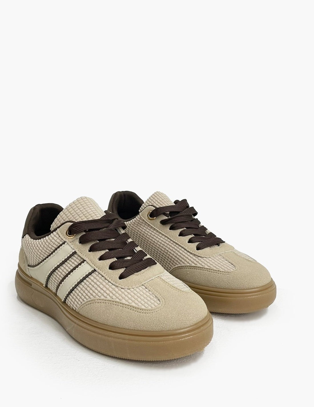 Zapatillas Deportivas Beige Mujer