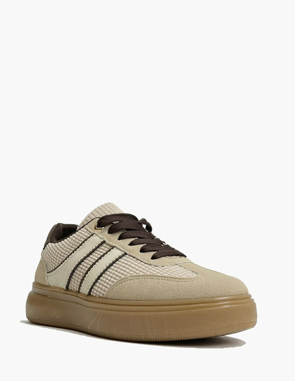 Zapatillas Deportivas Beige Mujer