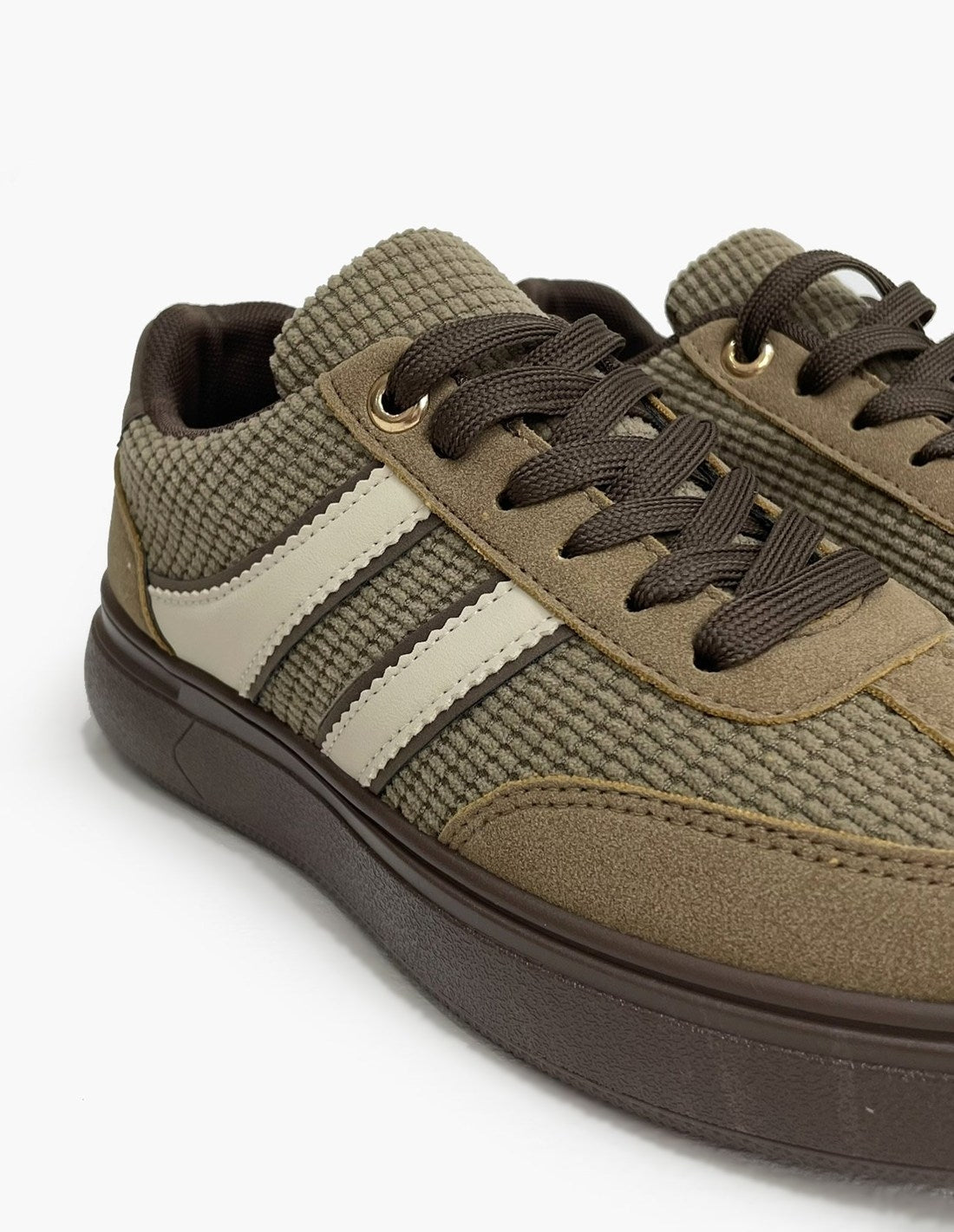 Zapatillas Deportivas Kaki Mujer