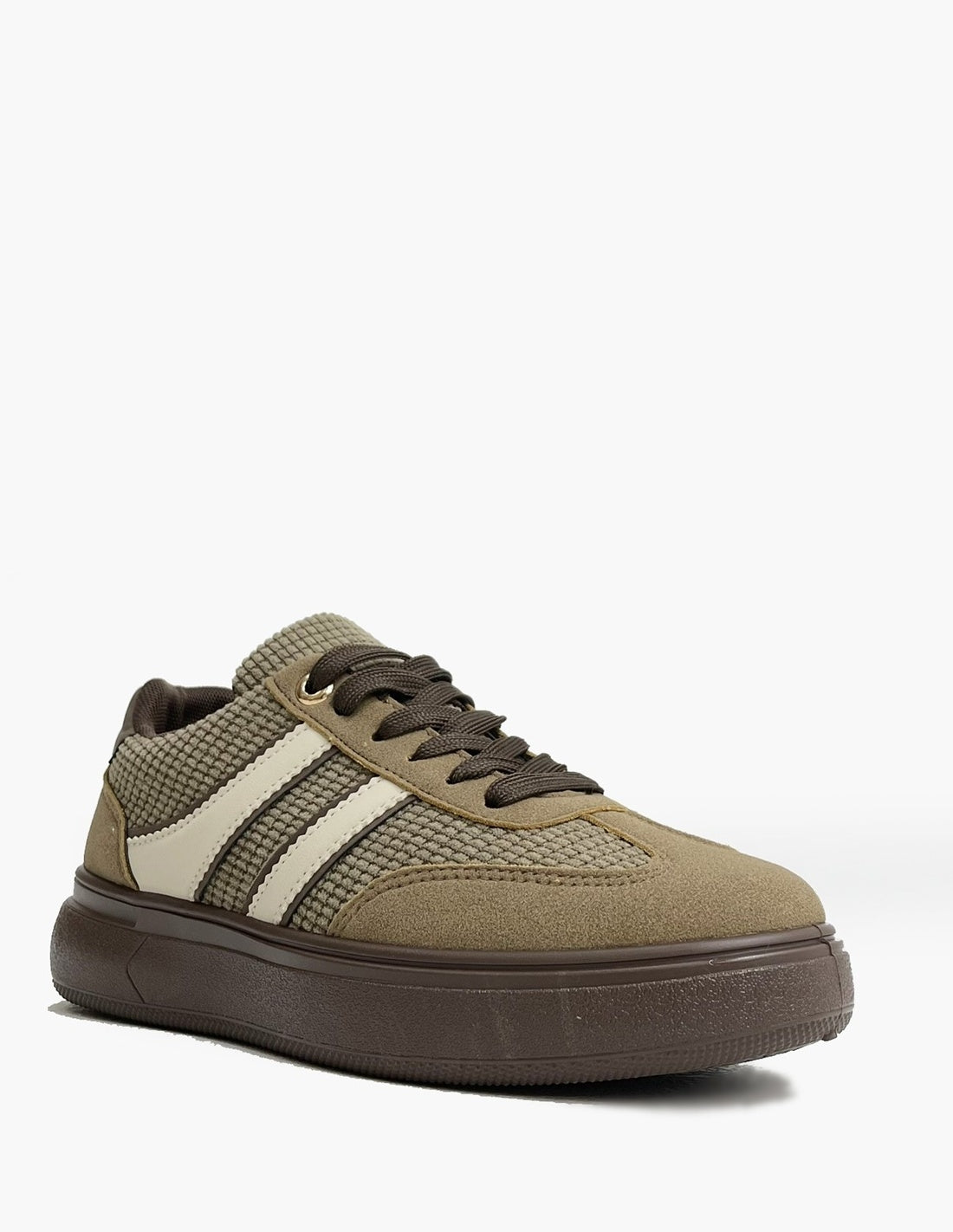 Zapatillas Deportivas Kaki Mujer