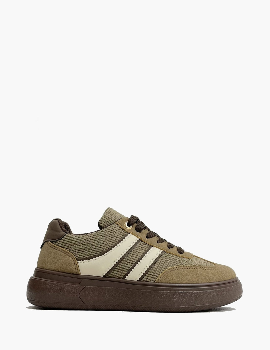 Zapatillas Deportivas Kaki Mujer