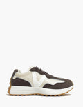 Zapatillas Deportivas Mujer - Marrón y Crema