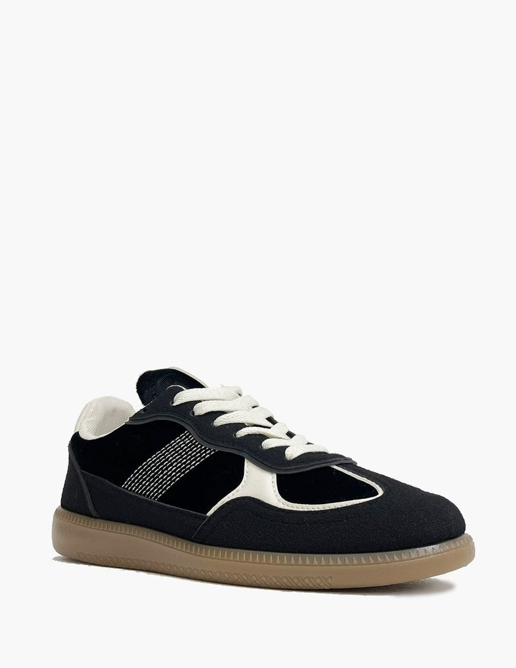 Zapatillas Deportivas Negras Terciopelo