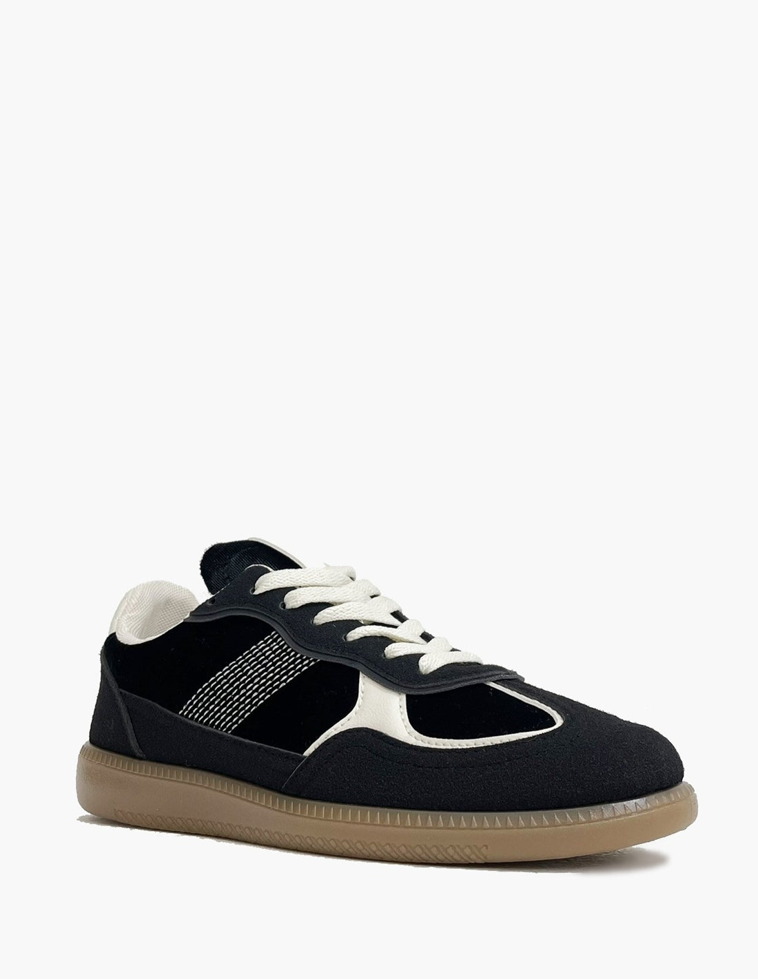 Zapatillas Deportivas Negras Terciopelo