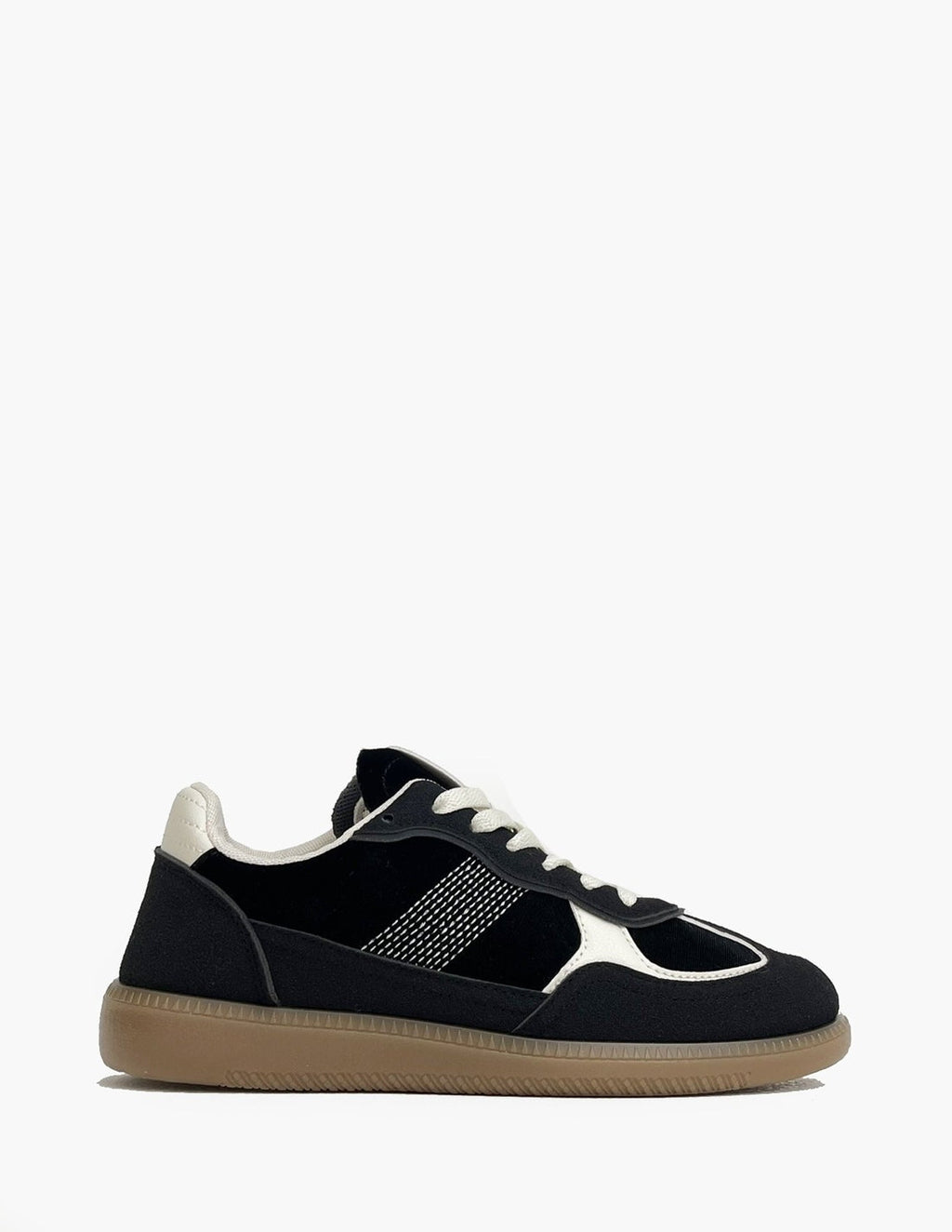 Zapatillas Deportivas Negras Terciopelo