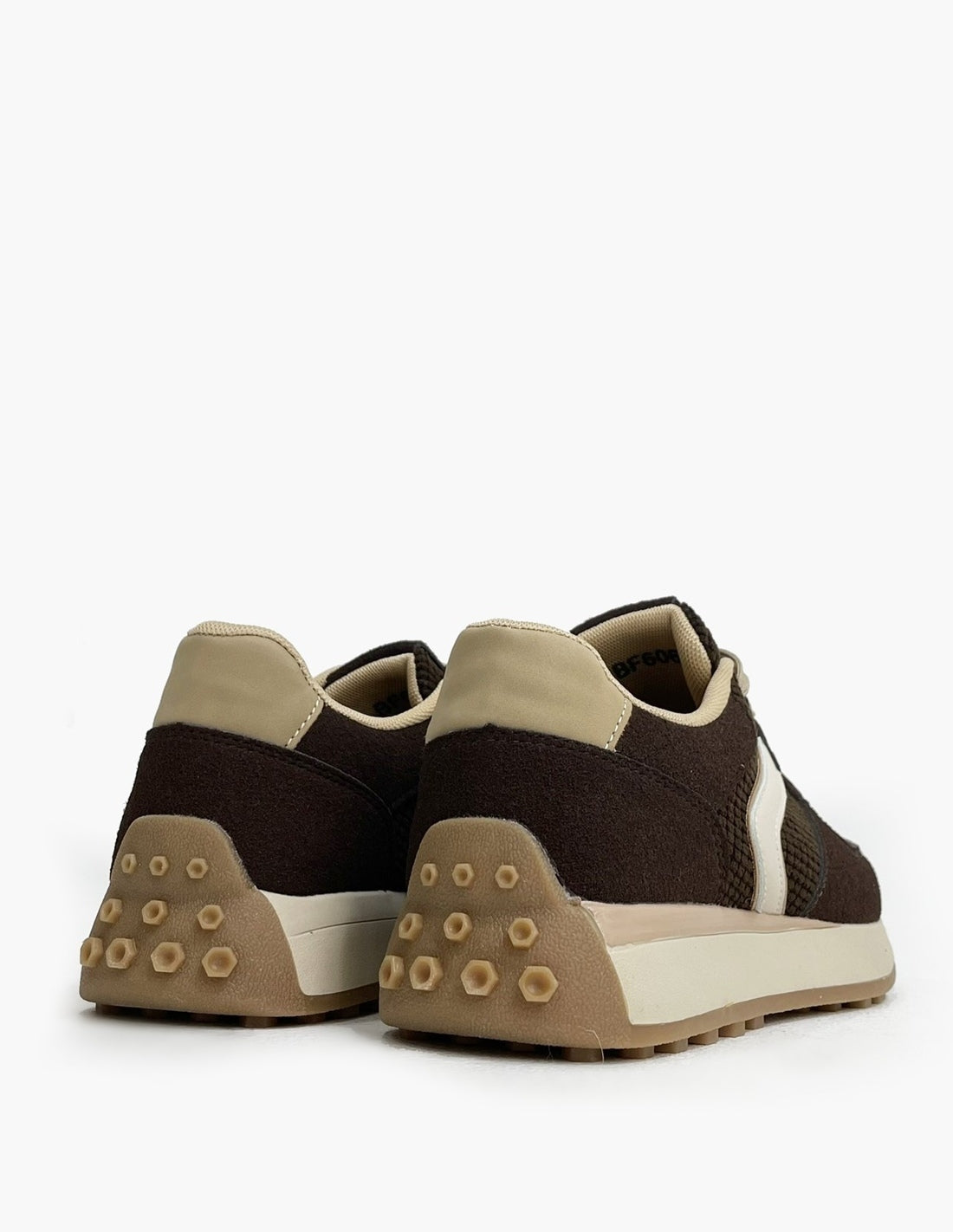 Zapatillas Marrones Mujer Efecto Piel Napa