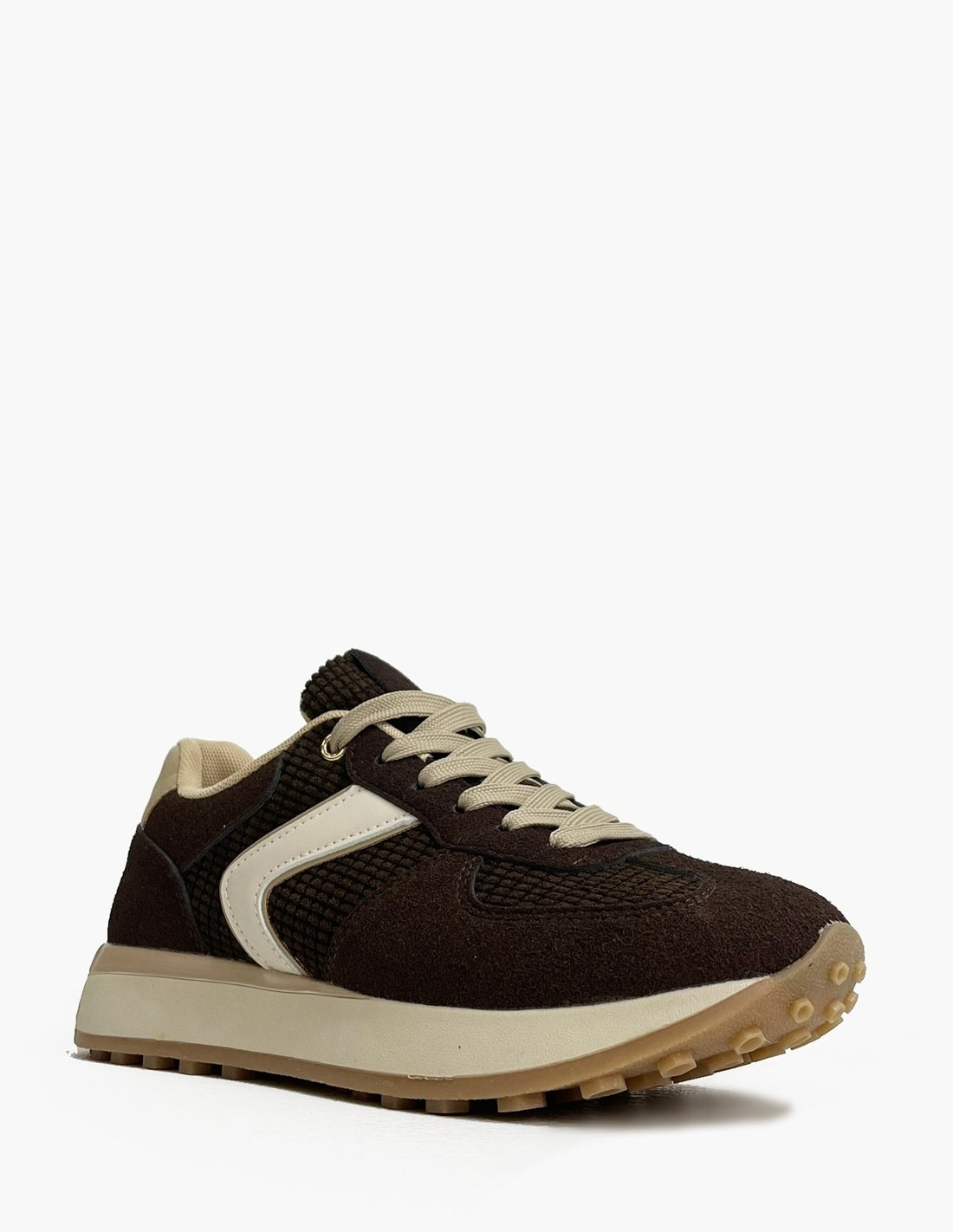 Zapatillas Marrones Mujer Efecto Piel Napa