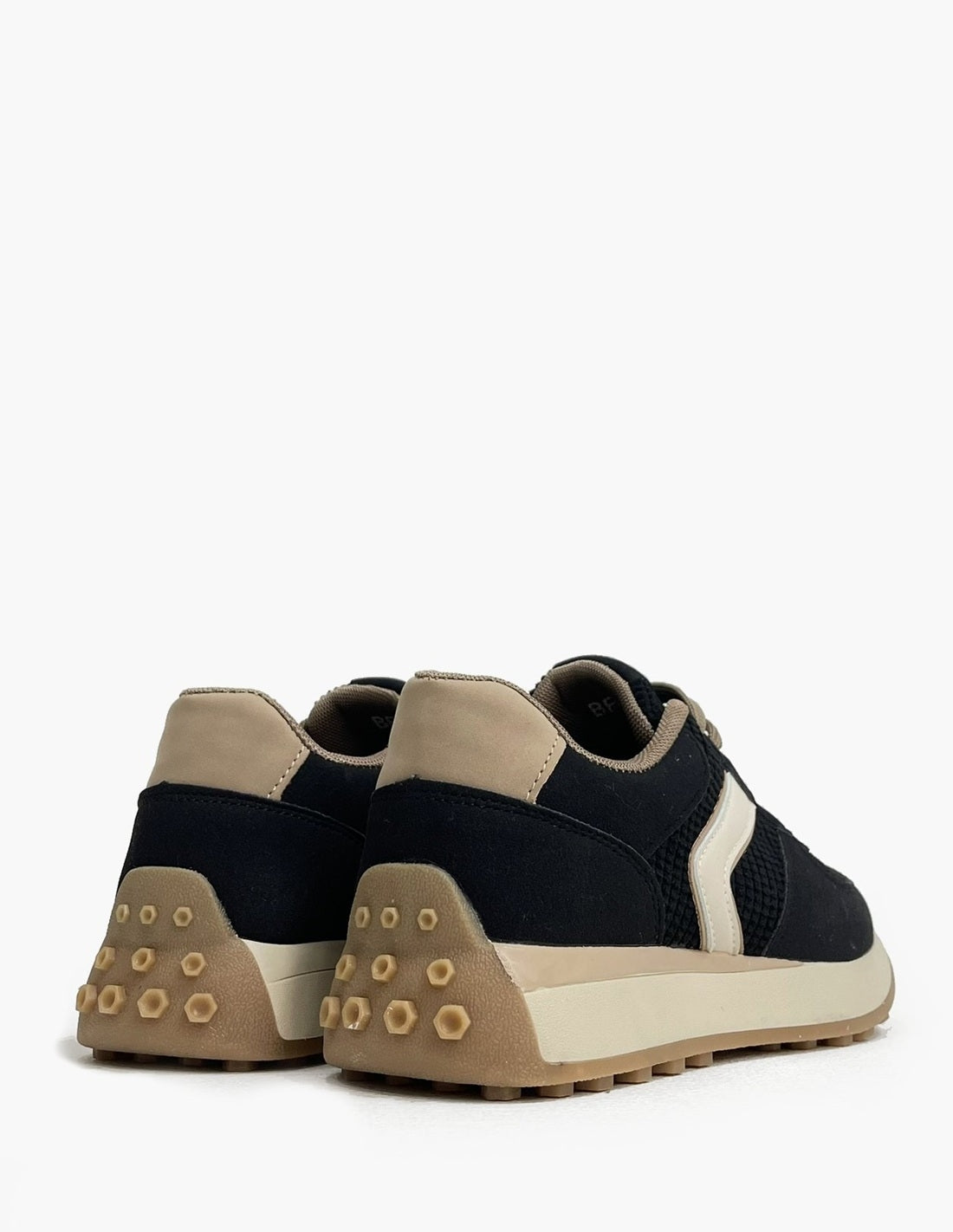 Zapatillas Negras Mujer Efecto Piel Napa