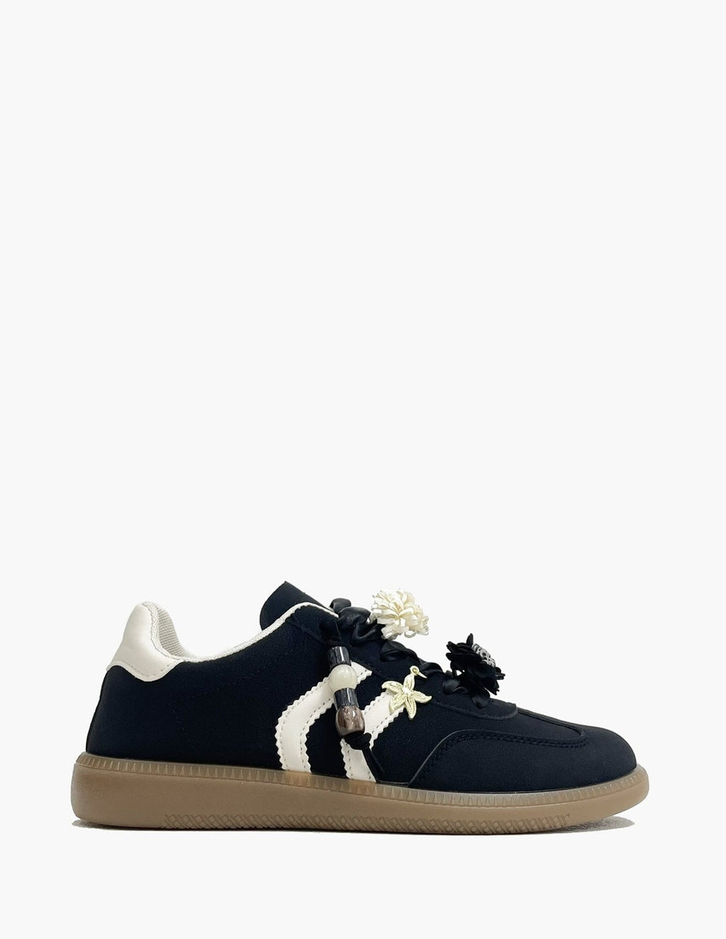 Zapatillas Negras con Abalorios Desmontables