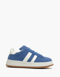 Zapatillas azules y blancas mujer