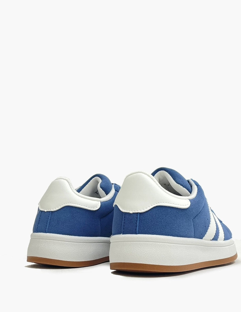 Zapatillas azules y blancas mujer