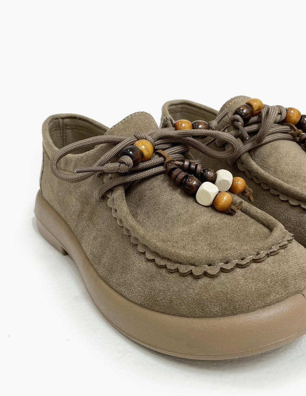 Zapato Plano Kaki Mujer - Mocasines