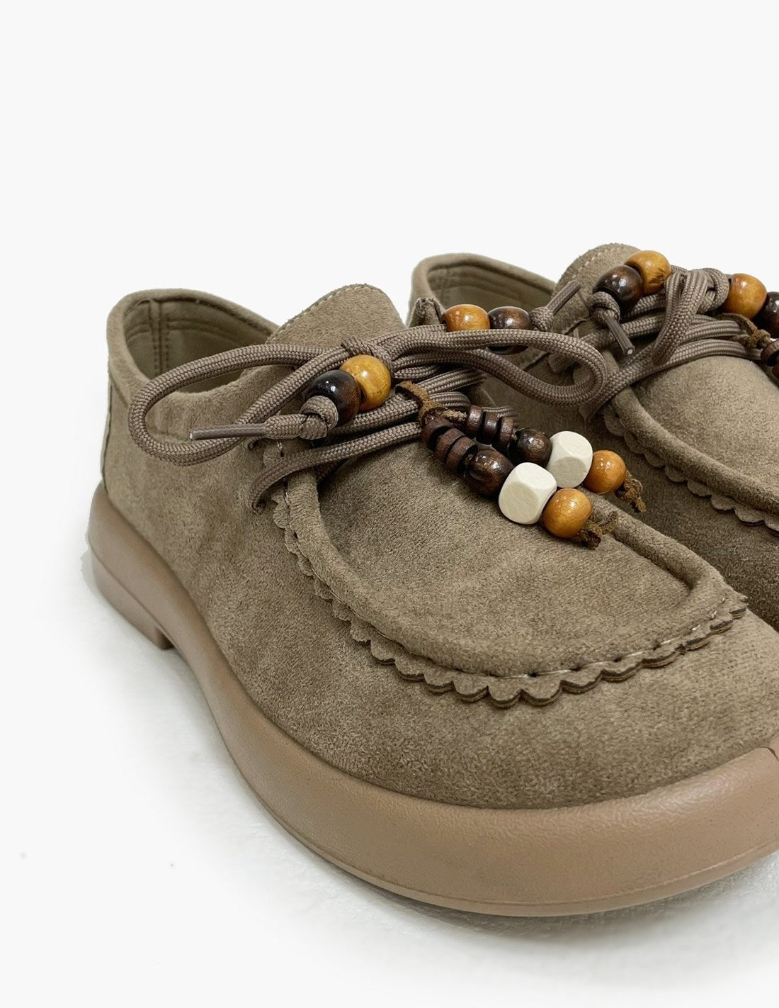 Zapato Plano Kaki Mujer - Mocasines