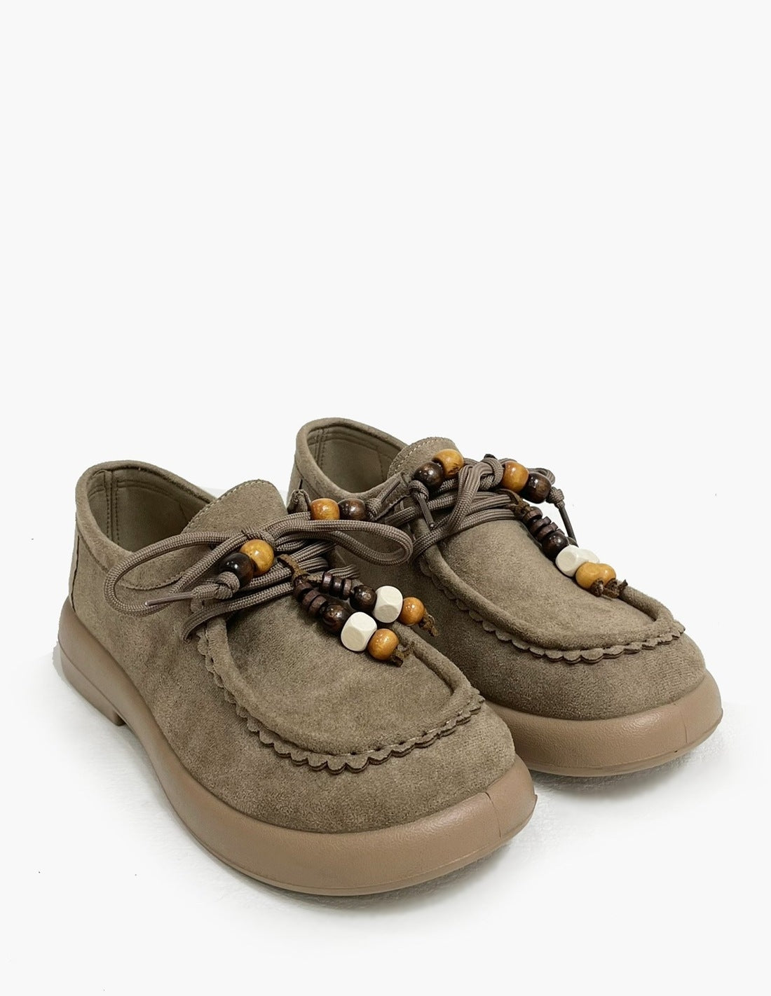Zapato Plano Kaki Mujer - Mocasines