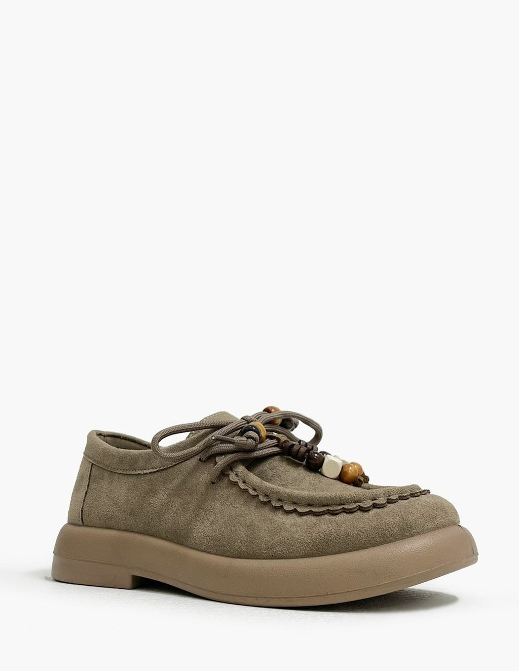 Zapato Plano Kaki Mujer - Mocasines