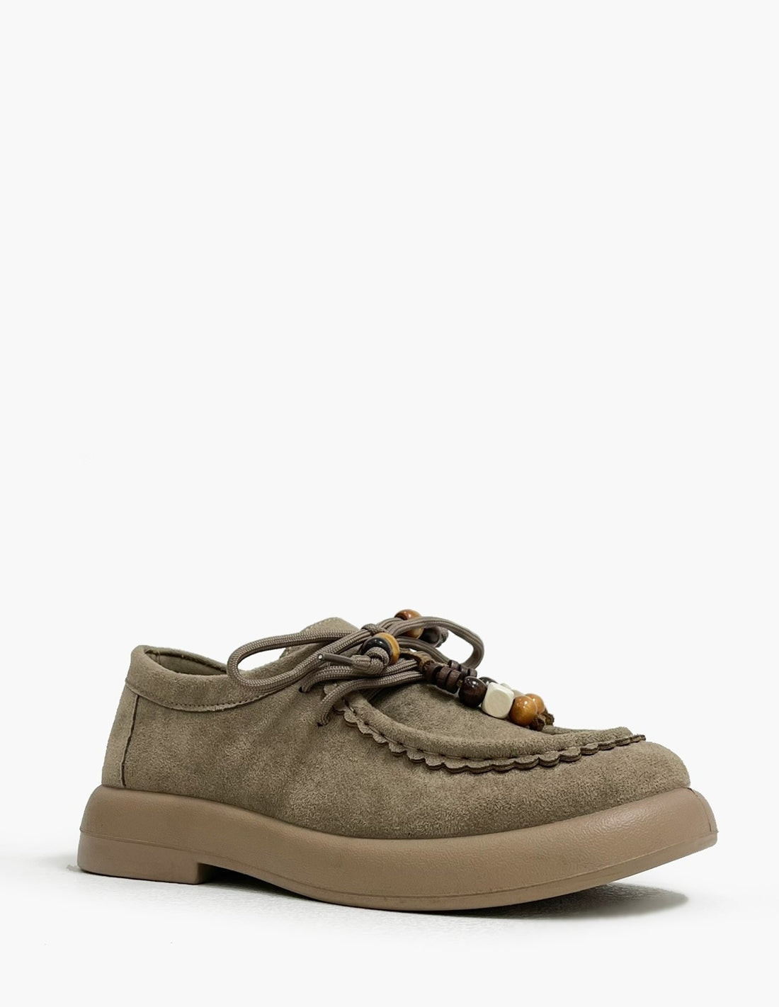 Zapato Plano Kaki Mujer - Mocasines