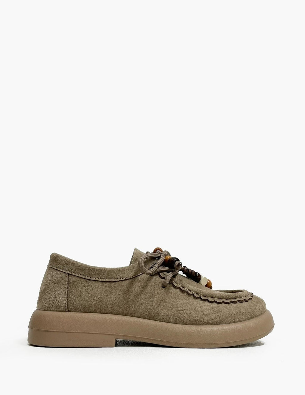 Zapato Plano Kaki Mujer - Mocasines