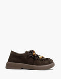 Zapatos Mocasines Planos - Coffee