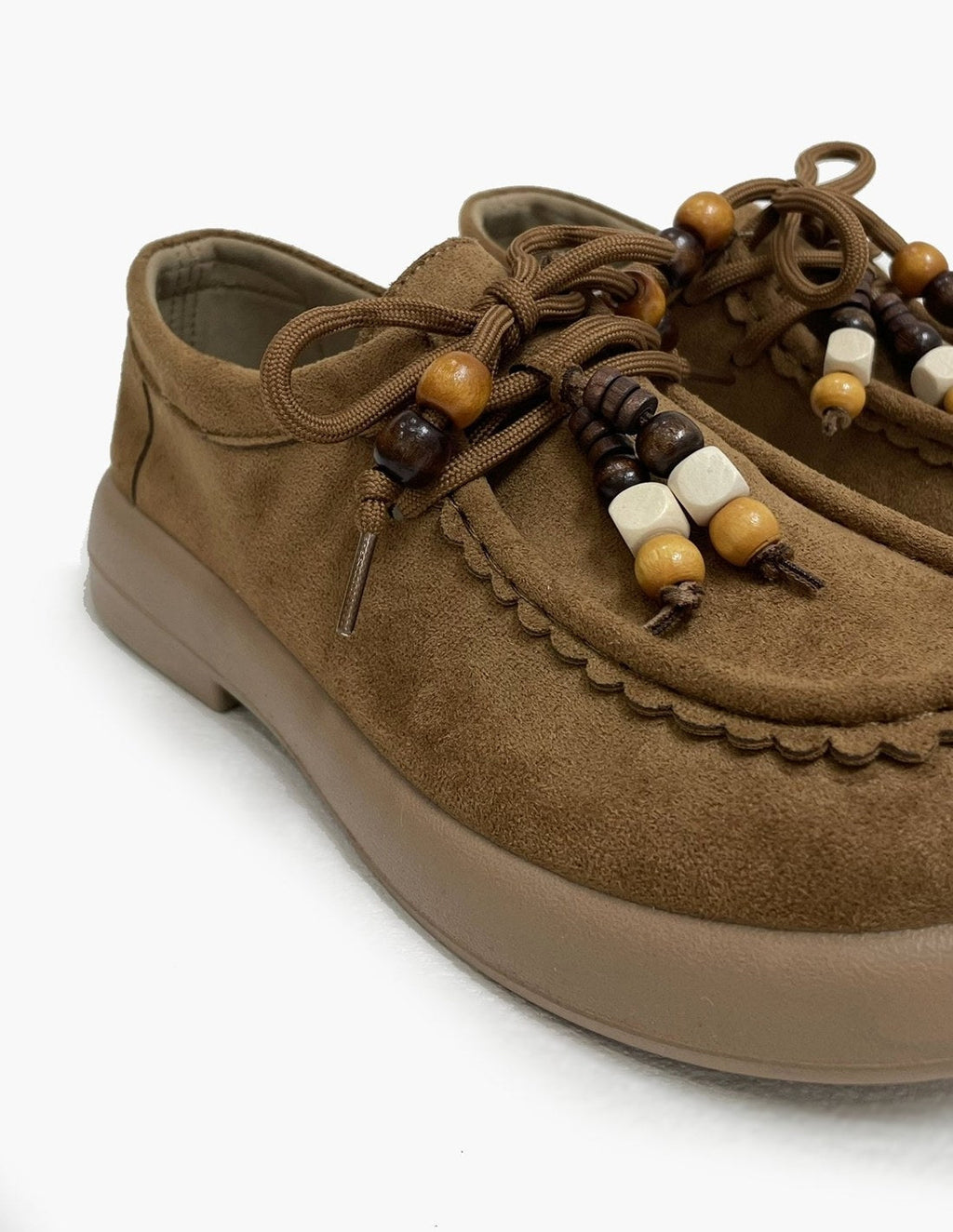 Zapatos Mocasines Planos Mujer - Camel