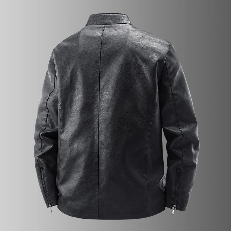 Juan™ | Chaqueta de cuero de motero